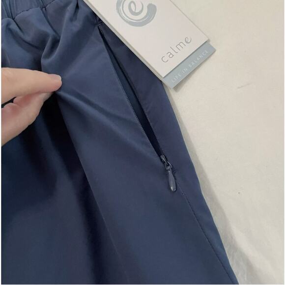 Calme By Johnny Was Elements Run Shorts- Blue Size XS NWT - Picture 2 of 4